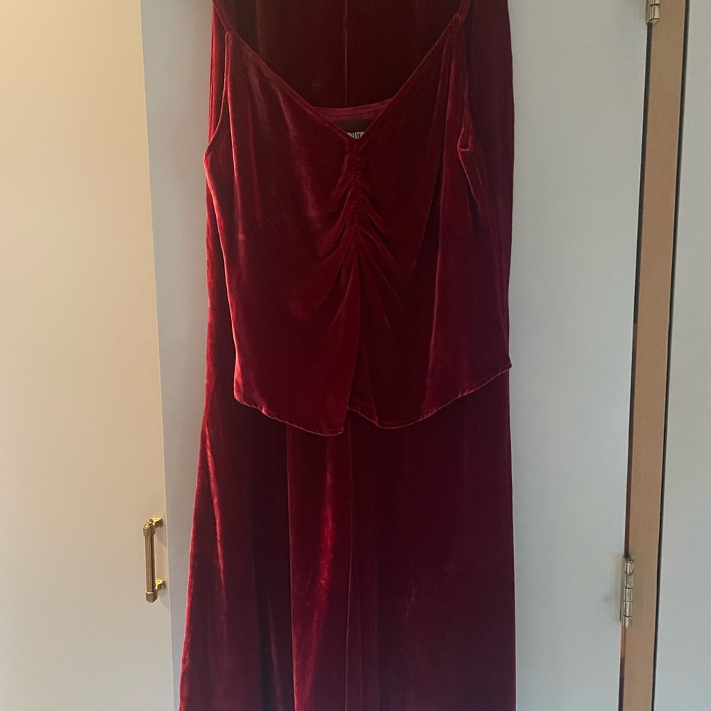 Reformation velvet two piece set